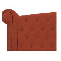 Kit Cabeceira Calçadeira Veneza 195cm Suede Terracota