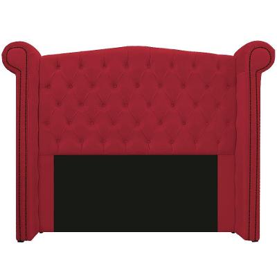 Cabeceira Estofada Veneza 160cm Suede Vermelho
