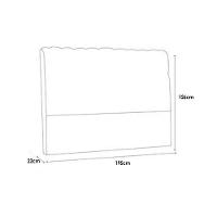 Cabeceira Cama Box Estofada King King Dama Plus Suede Marrom Taupe - Simbal - 3