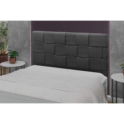 Cabeceira Cama Box Estofada Queen Ravena Plus Queen 160 Chumbo - Simbal