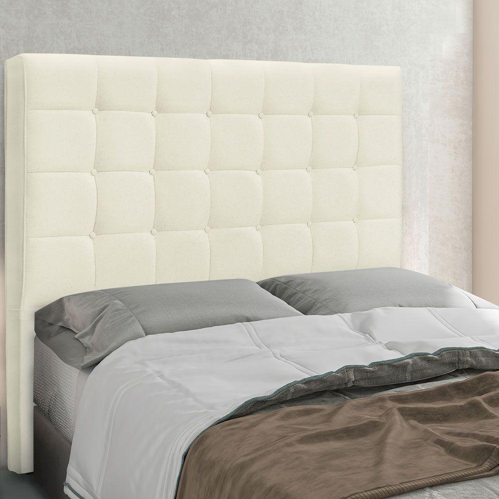 Cabeceira Queen 1,60M Verona Linho Rústico Natural Pallazio - 4