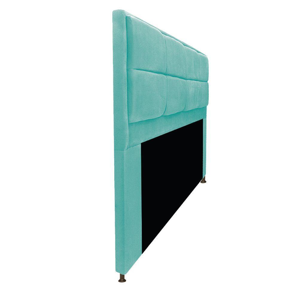 Cabeceira Munique 195 Cm King Size Suede Azul Tiffany - 2
