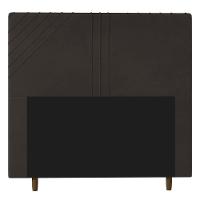 Cabeceira Cama Box Casal Lisboa 140Cm Suede Marrom - Abmaza - 1