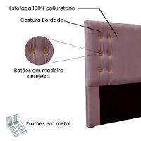 Kit Cabeceira E Calçadeira Recamier Solteiro 0,90M Uva - - 5