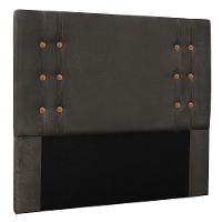 Kit Cabeceira Recamier Solteiro 0,90M Suede Cinza - 9