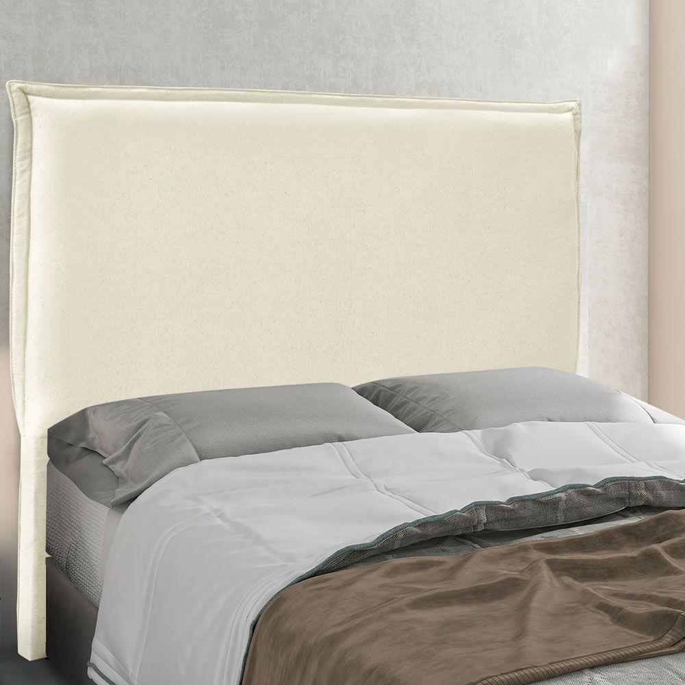 Cabeceira King 1,95M Veneza Linho Rústico Natural Pallazio - 4