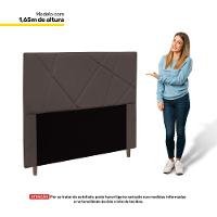 Cabeceira Cama Box Casal Queen Size Mali 160Cm Marrom - 3