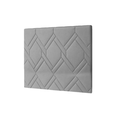Painel de Cama Box Estofada Solteiro Lima Plus Chumbo - Simbal