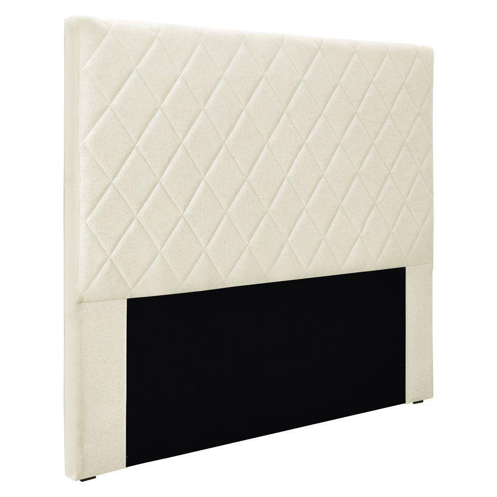 Cabeceira King 1,95M Esmeralda Linho Rústico Natural - 1