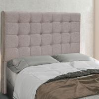 Cabeceira Queen 1,60M Verona Linho Rústico Areia Pallazio - 2