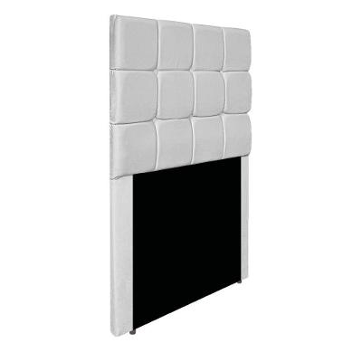 Cabeceira Estofada Manchester 90 Cm Solteiro Suede - Amarena Móveis Cor Branco
