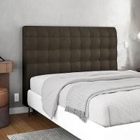 Cabeceira Cama Box Casal Queen Size Dahlia 160Cm Com Frame Suede Marrom - Abmaza - 7