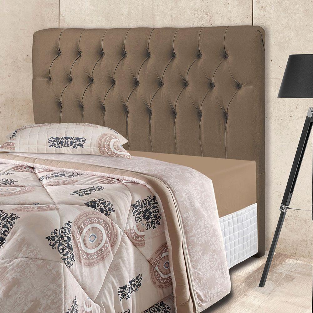 Cabeceira Box Iasmin 1,40 Sued Animale Marron Medio Grupo 1- 1/06 - 1