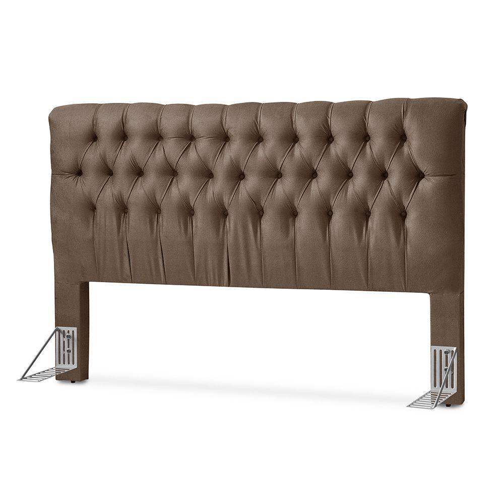 Cabeceira Box Iasmin 1,40 Sued Animale Marron Medio Grupo 1- 1/06 - 5