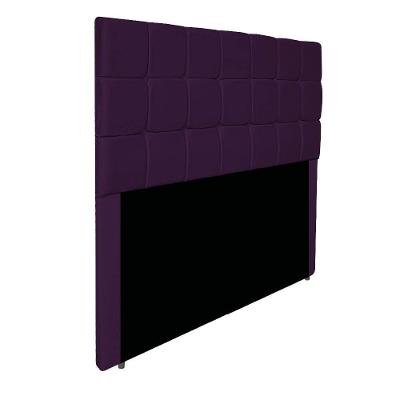Cabeceira Estofada Manchester 160 Cm Queen Size Suede - Amarena Móveis Cor Roxo
