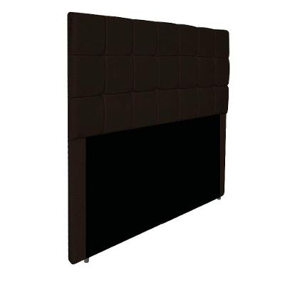 Cabeceira Estofada Manchester 140 Cm Casal Corano - Amarena Móveis Cor Marrom
