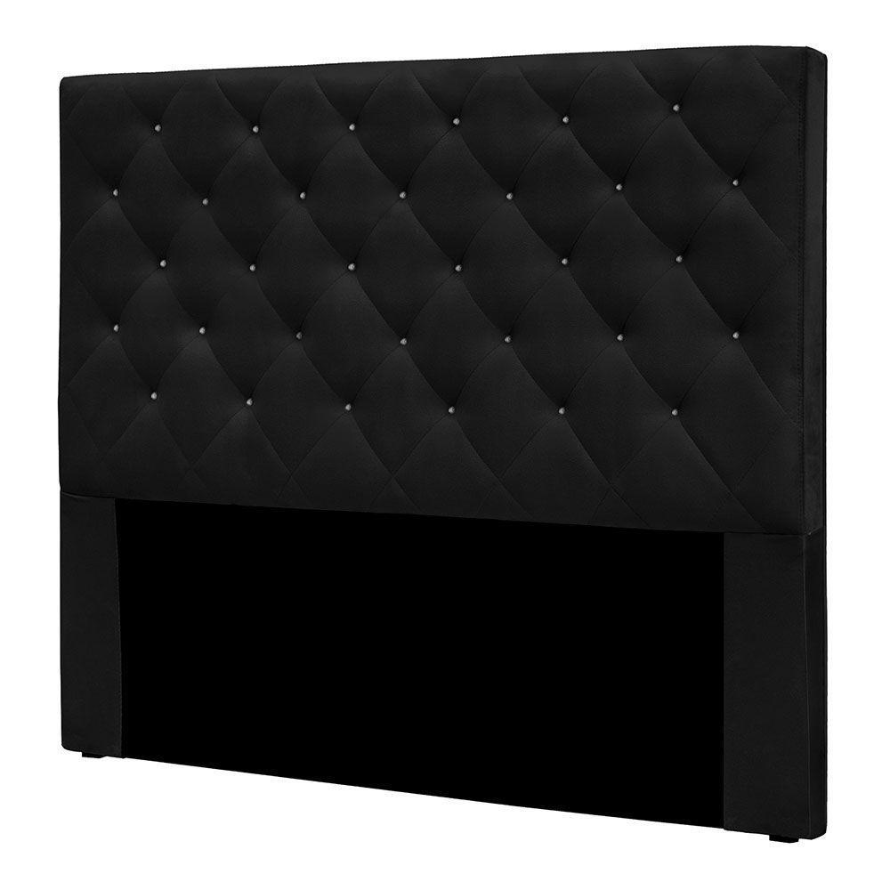 Cabeceira King 1,95m Toledo Suede Preto - Pallazio - 3