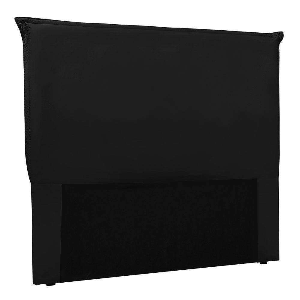 Cabeceira Solteiro 0,90m Barcelona Suede Preto - Pallazio - 1
