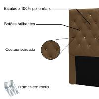 Cabeceira King 1,95m Toledo Suede - Pallazio Cor Caramelo - 3