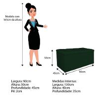 Kit Cabeceira E Calçadeira Manchester 90 Cm Solteiro Suede - Amarena Móveis Cor Verde