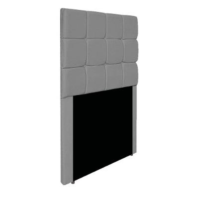 Cabeceira Estofada Manchester 90 Cm Solteiro Corano - Amarena Móveis Cor Cinza