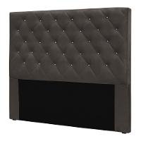 Cabeceira King 1,95m Toledo Suede Cinza - Pallazio