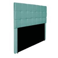 Cabeceira Estofada Manchester 140 Cm Casal Suede - Amarena Móveis Cor Azul Tiffany - 1
