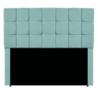 Cabeceira Estofada Manchester 140 Cm Casal Suede - Amarena Móveis Cor Azul Tiffany - 4