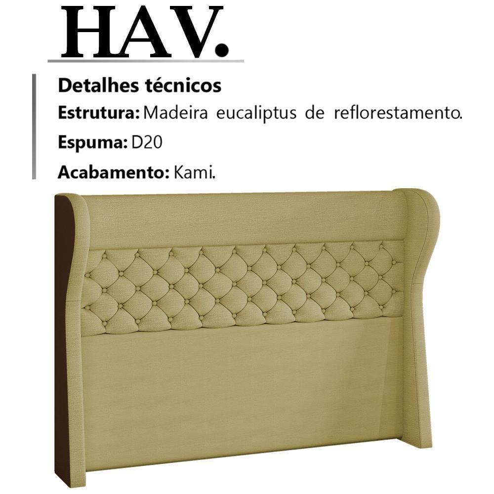 Cabeceira Casal 140 Cm Hav Linho E Corano Sl 75 Tcs 721 Peer Sl 75 Tcs 721 - 7