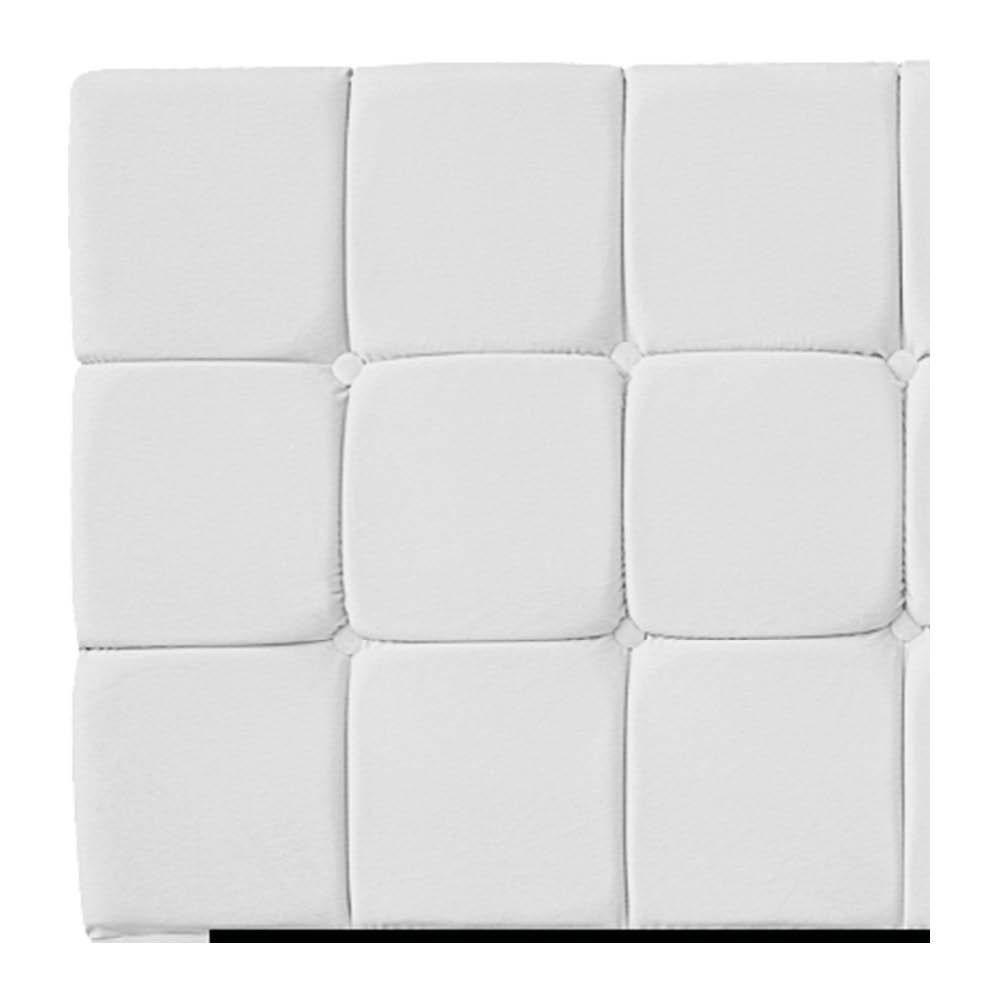 Kit Cabeceira E Calçadeira Manchester 160 Cm Queen Size Corano - Amarena Móveis Cor Branco - 2