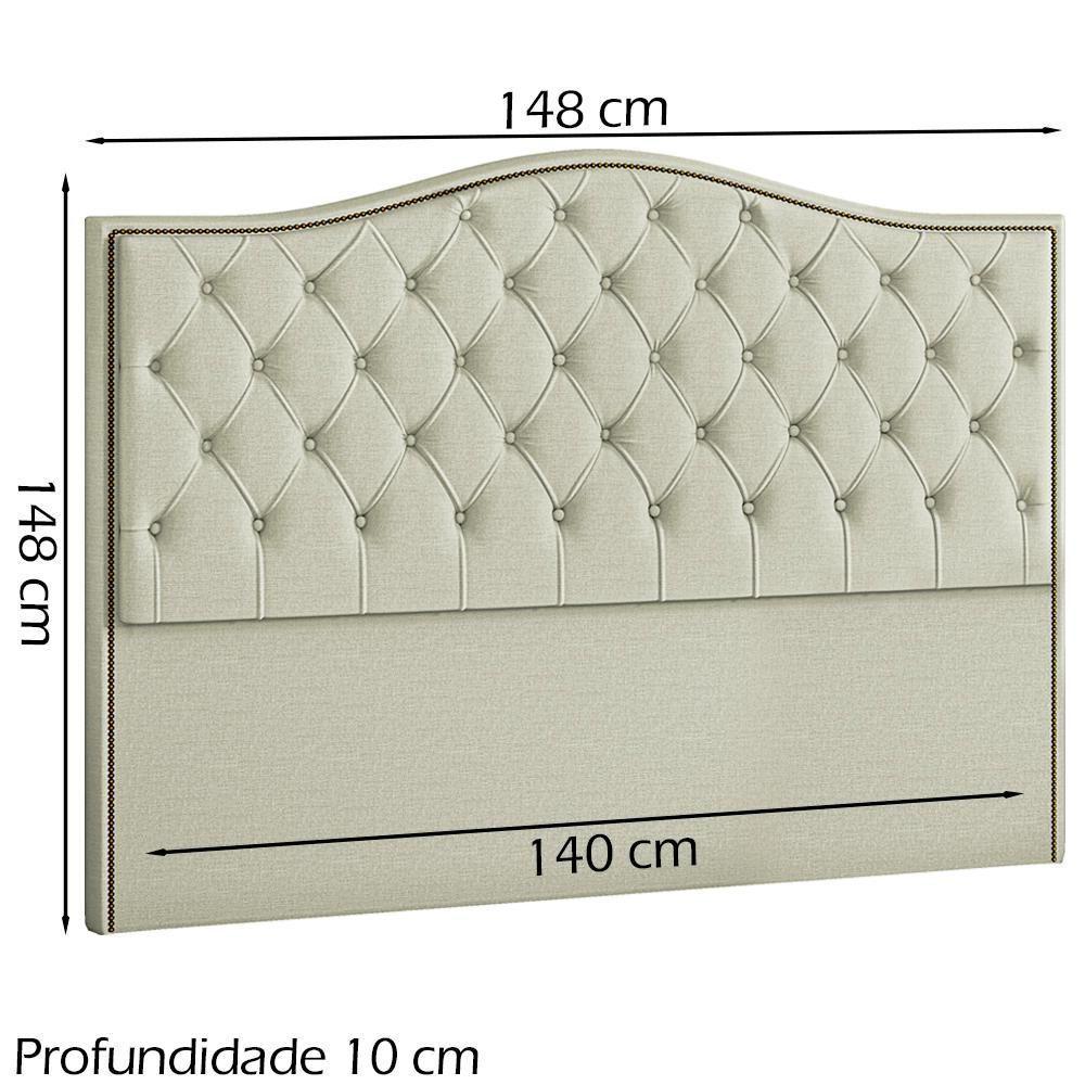 Cabeceira Casal 140 Cm Vien Linho Sl 76 Peer Sl 76 - 6