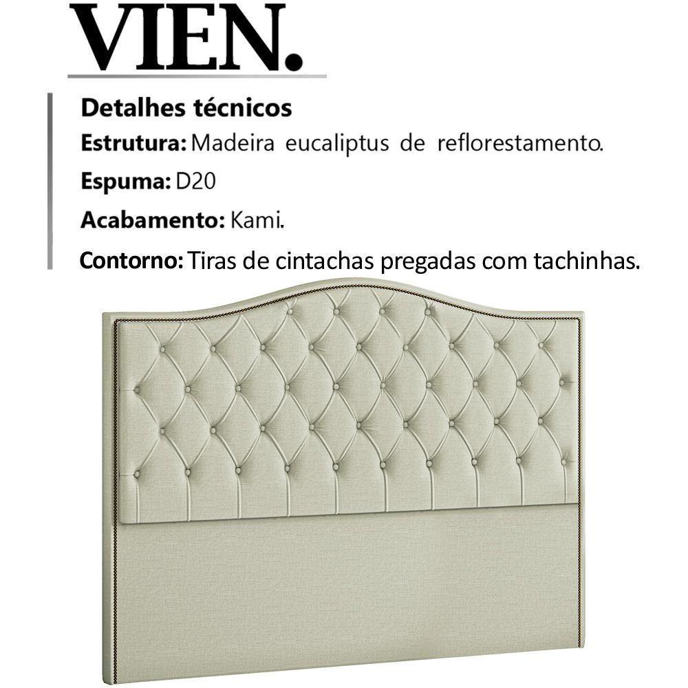 Cabeceira Casal 140 Cm Vien Linho Sl 76 Peer Sl 76 - 7