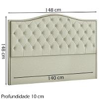 Cabeceira Casal 140 Cm Vien Linho Sl 76 Peer Sl 76 - 6