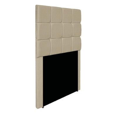 Cabeceira Estofada Manchester 90 Cm Solteiro Linho - Adj Decor Cor Bege