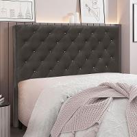 Cabeceira King 1,95m Toledo Suede - Pallazio Cor Cinza - 5