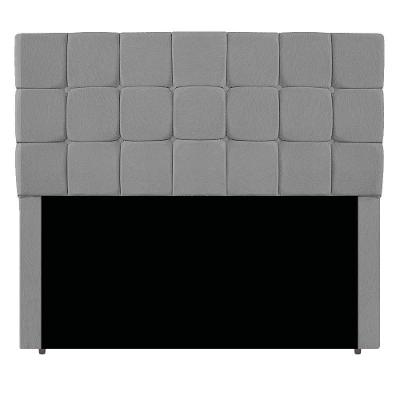 Kit Cabeceira E Calçadeira Manchester 140 Cm Casal Suede - Amarena Móveis Cor Cinza