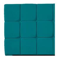 Cabeceira Estofada Manchester 195 Cm King Size Suede - Adj Decor Cor Azul Turquesa