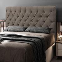 Cabeceira Cama Box Casal King Size Lylla 195cm Capitonê Com Frame Linho Cacau - Desk Design - 8