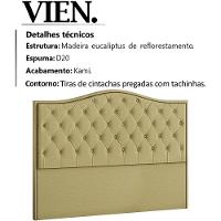 Cabeceira Queen 160 Cm Vien Linho Sl 75 Peer Sl 75 - 7