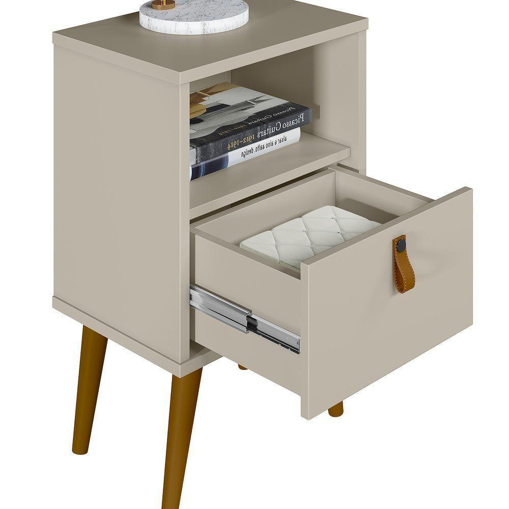 Mesa De Cabeceira Com Gaveta Ilhéus Off White G77 - 2