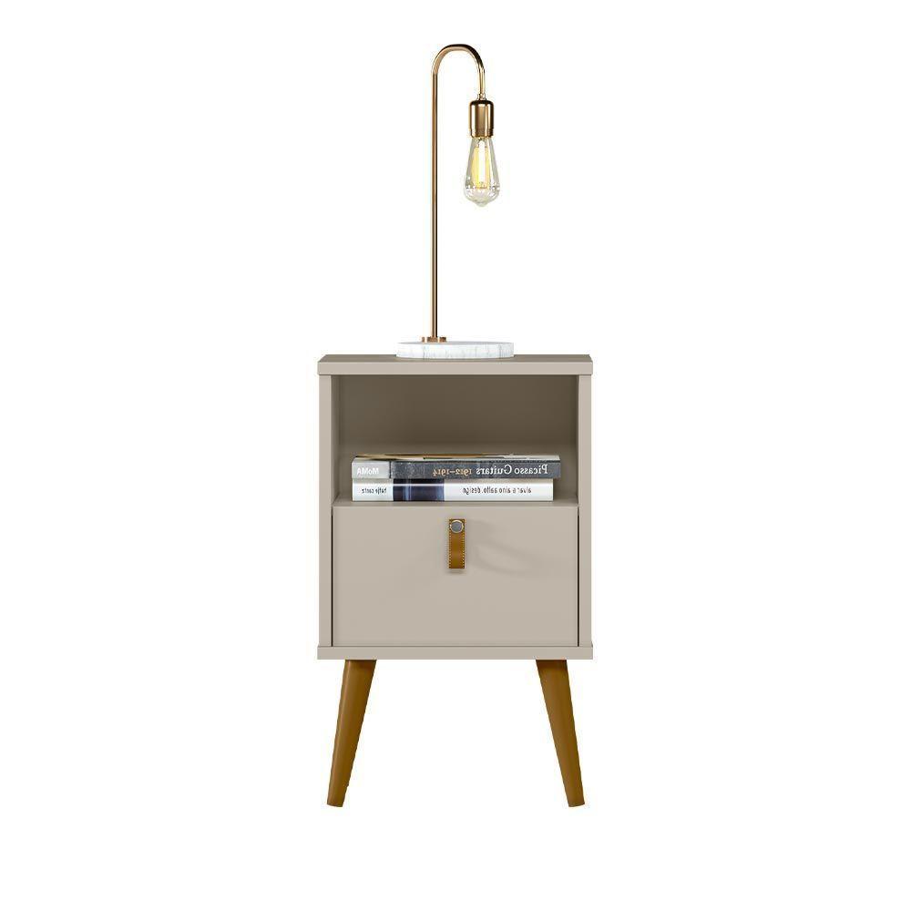 Mesa De Cabeceira Com Gaveta Ilhéus Off White G77 - 7