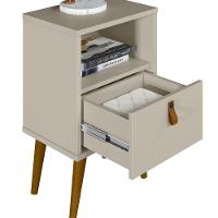 Mesa De Cabeceira Com Gaveta Ilhéus Off White G77 - 2