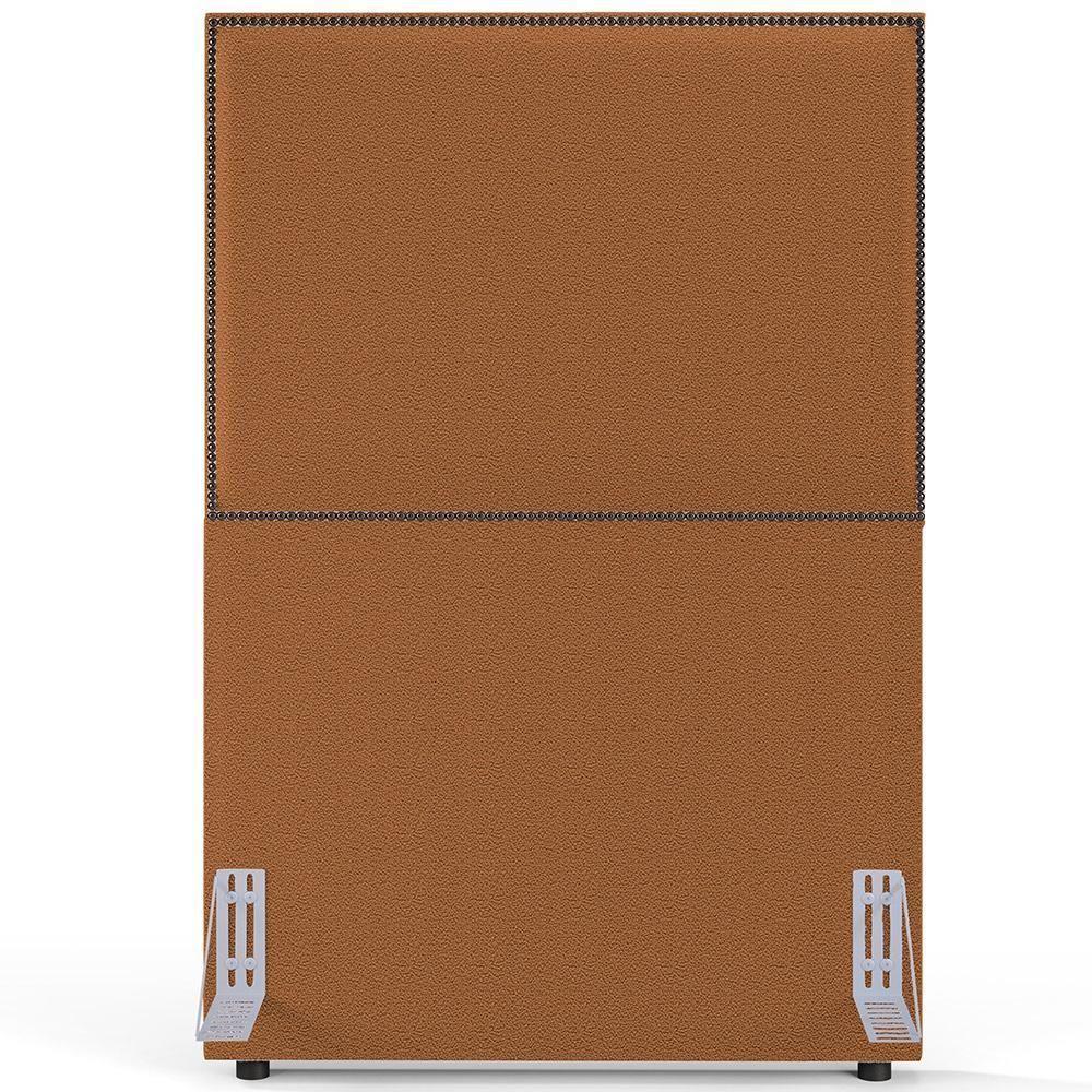 Cabeceira Cama Box Solteiro Com Tachas 100 Cm Vicenza L02 Bouclê Terracota - 3