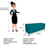 Kit Cabeceira E Calçadeira Manchester 195 Cm King Size Suede Cor Azul Turquesa