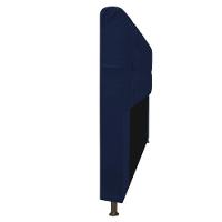 Cabeceira Estofada Lady Com Strass 140 Cm Queen Size Suede - Doce Sonho Móveis Azul Marinho - 3