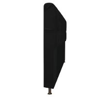 Cabeceira Estofada Lady Com Strass 140 Cm Queen Size Suede - Doce Sonho Móveis Preto - 3