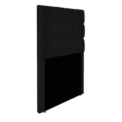 Cabeceira Estofada Manchester 90 Cm Solteiro Corano - Doce Sonho Móveis Cor Preto