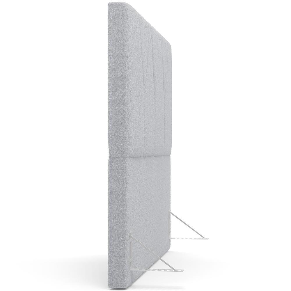 Cabeceira Cama Box Casal King 195 Cm Aurora W01 Bouclê Cinza - 3