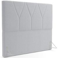 Cabeceira Cama Box Casal King 195 Cm Aurora W01 Bouclê Cinza - 1