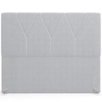 Cabeceira Cama Box Casal King 195 Cm Aurora W01 Bouclê Cinza